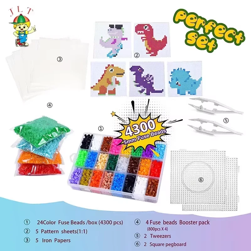 Dinosaur Fuse Beads Gift Kit best
